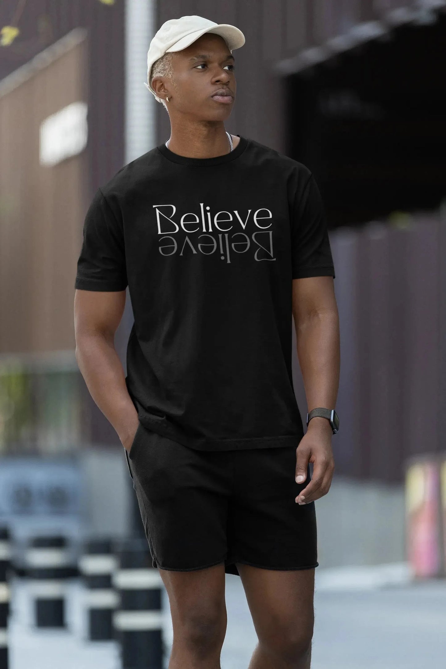 Believe Reflection T-Shirt – Glaube, der Tiefe zeigt Shirt JESUS YOUR LIGHT