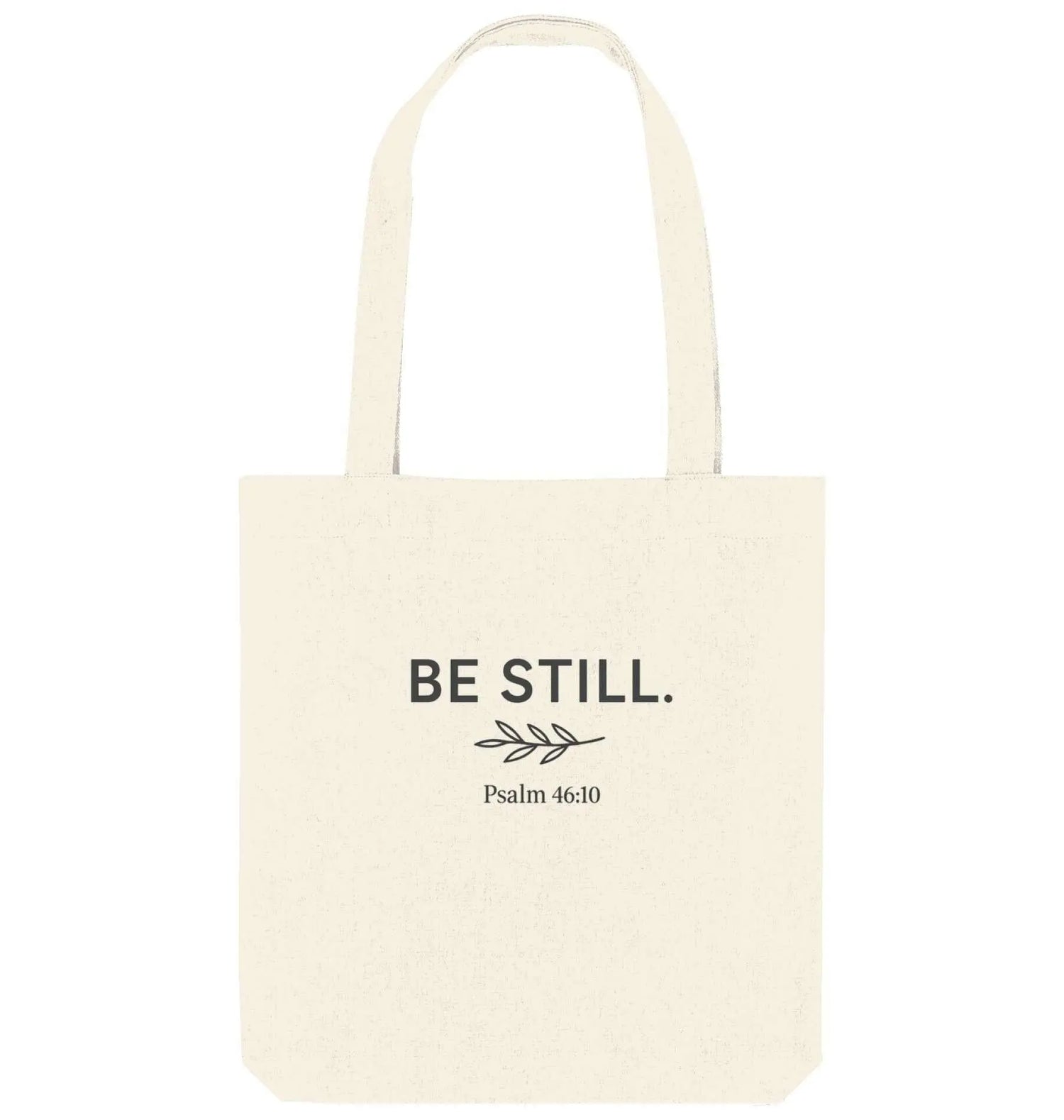 Natürliche Baumwolltaschen mit christlichen Print. Nachhaltige christliche Accessoires. 