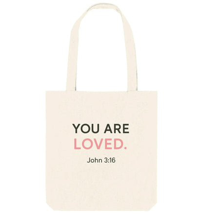 You Are Loved – Tragetasche Baumwolltasche Jesus your light 