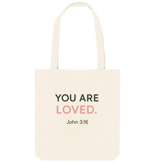 You Are Loved – Tragetasche Baumwolltasche Jesus your light 