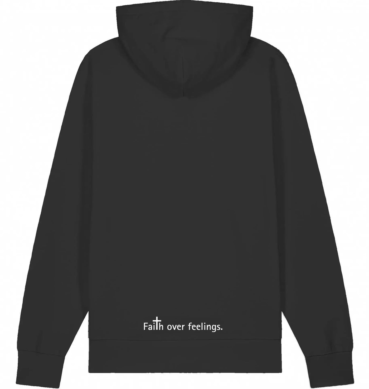 Pray. Wait. Trust. – Hoodie „Faith over feelings.“ Hoodies Jesus your light 