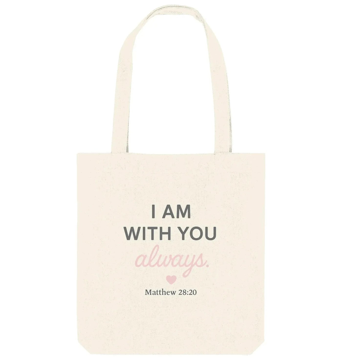 I Am With You Always – Tragetasche Baumwolltasche Jesus your light 