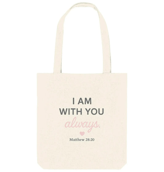 I Am With You Always – Tragetasche Baumwolltasche Jesus your light 