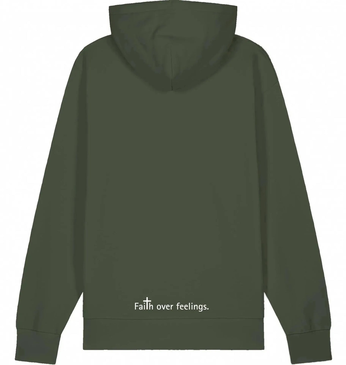 Pray. Wait. Trust. – Hoodie „Faith over feelings.“ Hoodies Jesus your light 