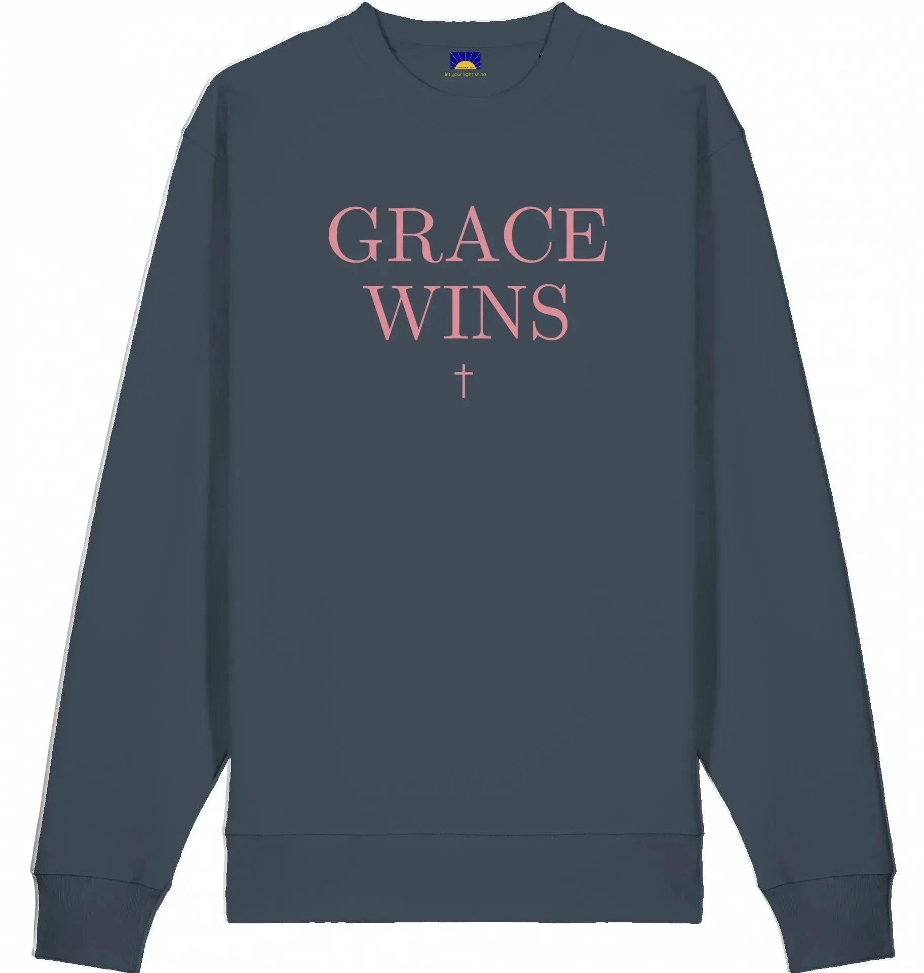Grace Wins - Bio Sweatshirt Sweatshirt Jesus your light 