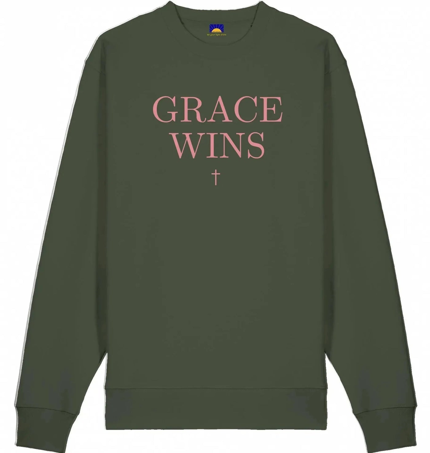 Grace Wins - Bio Sweatshirt Sweatshirt Jesus your light 
