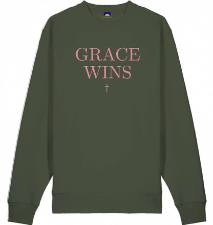Grace Wins - Bio Sweatshirt Sweatshirt Jesus your light 
