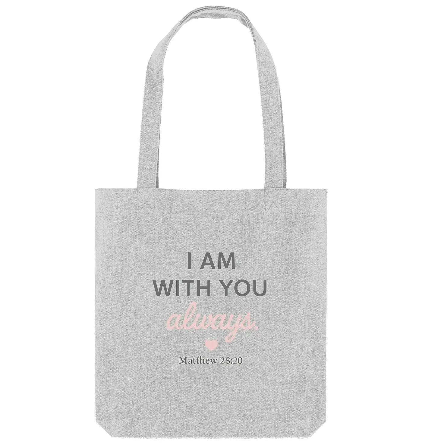 I Am With You Always – Tragetasche Baumwolltasche Jesus your light 