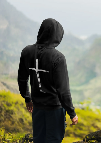 Cross Hoodie - PRAY Hoodies Jesus your light 